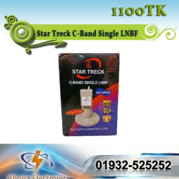 Star Treck C-Band Single LNBF (5G Filter & Anti-WiMAX) – 4K Ultra HD Support