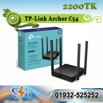 TP-Link Archer C54 AC1200 Dual-Band Wi-Fi Router (4 Antenna) – Beamforming & MU-MIMO