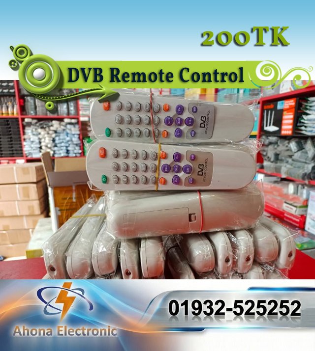 Universal DVB Remote Control (White) – For Satellite Receiver & Set Top Box